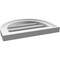 Ekena Millwork Round Top Surface Mount PVC Gable Vent: Functional, w/ 2"W x 1-1/2"P Brickmould Frame, 16"W x 12"H GVPRT16X1202SF - alternate 3
